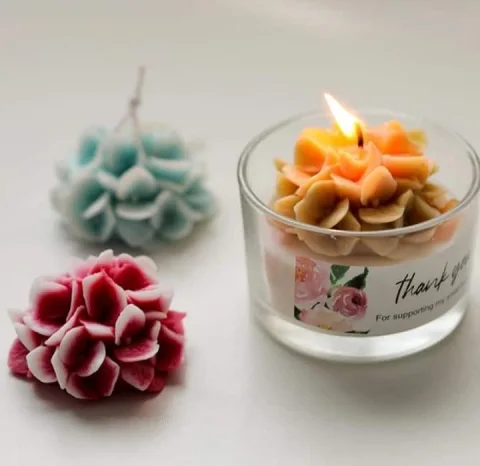 Hydrangea Flower Candle Mold