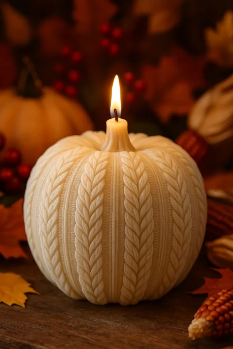 Knitted Pumpkin Mold