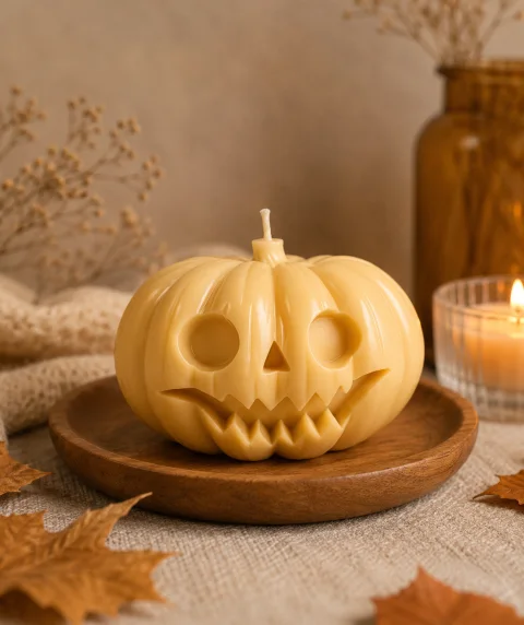 Halloween Pumpkin Candle Mold