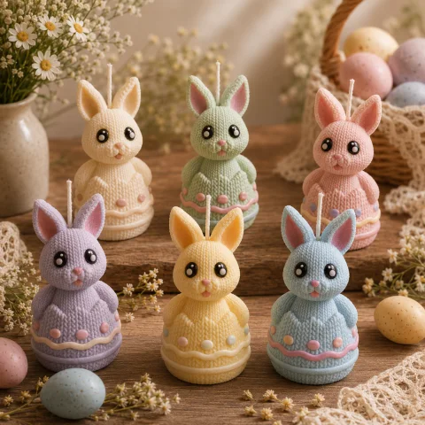 Braided Easter Rabbit and Egg