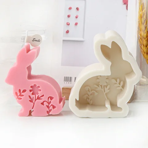Rabbit with flower Drawing