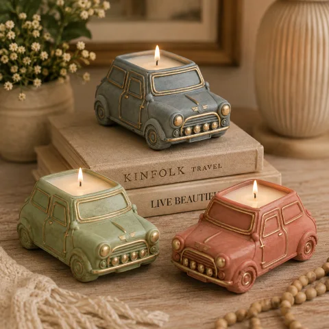 3D Retro Car Silicone Mold