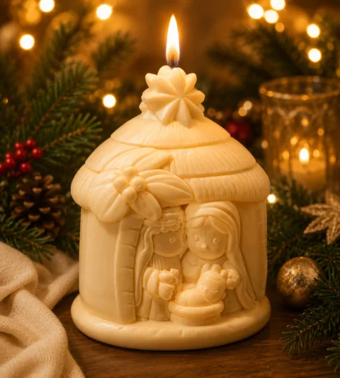 Nativity House Silicone Mold
